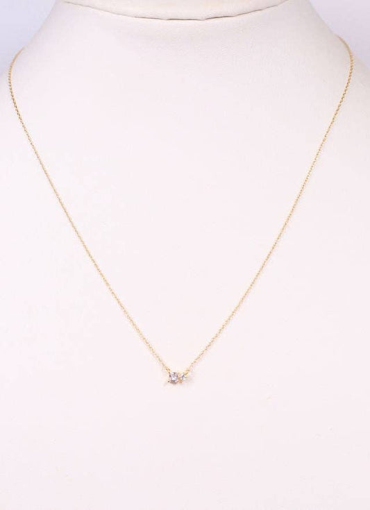 Affleck CZ Necklace GOLD