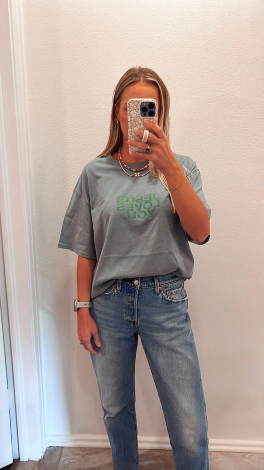 Eucalyptus Jesus Loves You Tee