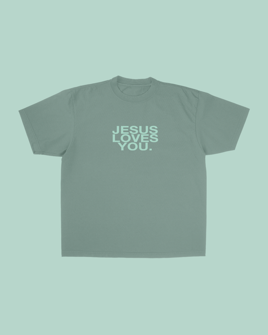 Eucalyptus Jesus Loves You Tee